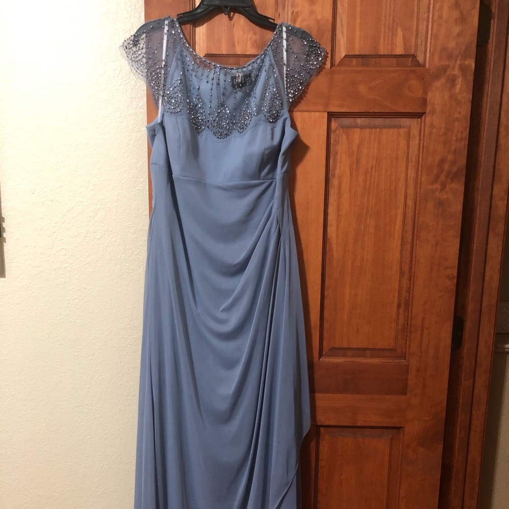 Light blue chiffon formal
